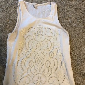J.Crew embroidered tank